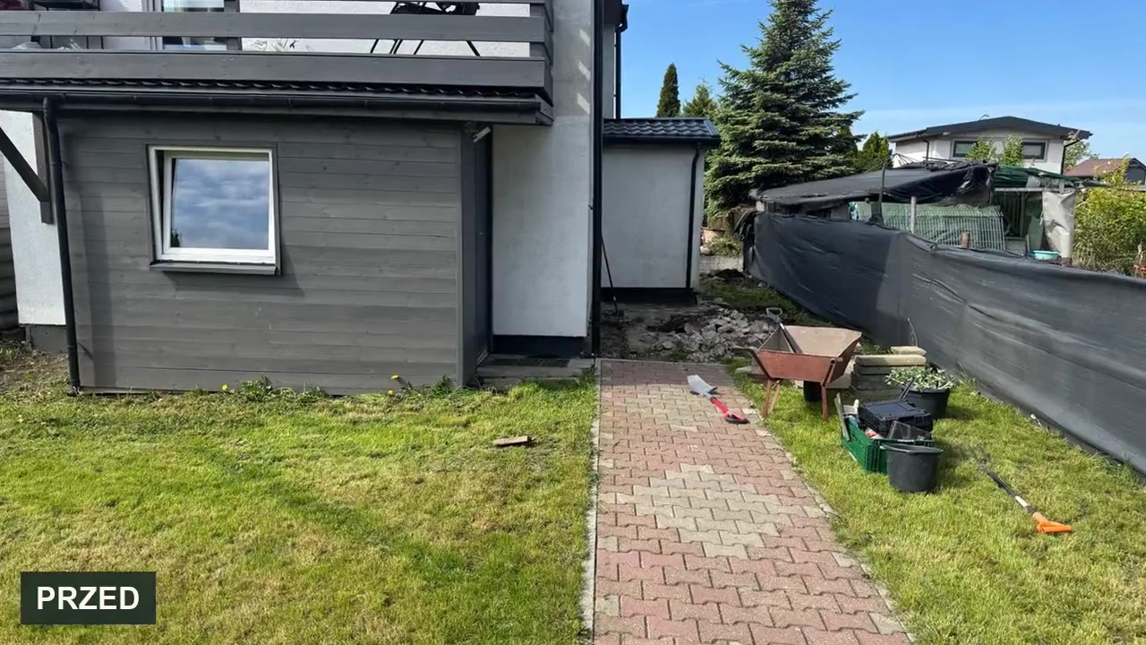 Opaska i plac wokół domu w Gryfinie — film z realizacji